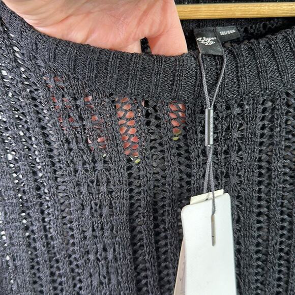 VERO MODA Black Molly Starbuck‎ 3/4 Sleeve Knit Sweater Size Medium - Picture 12 of 13